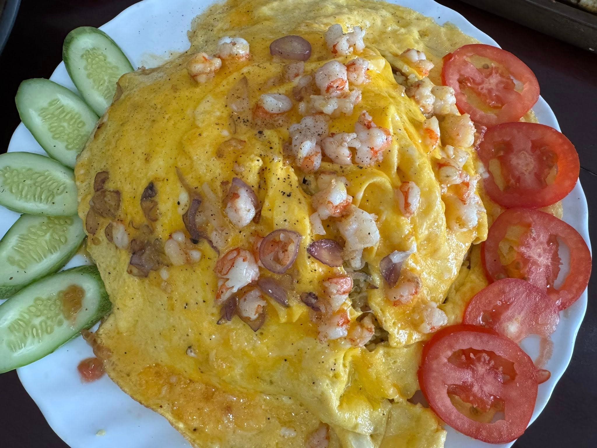 Cơm Chiên Tôm Phủ Trứng